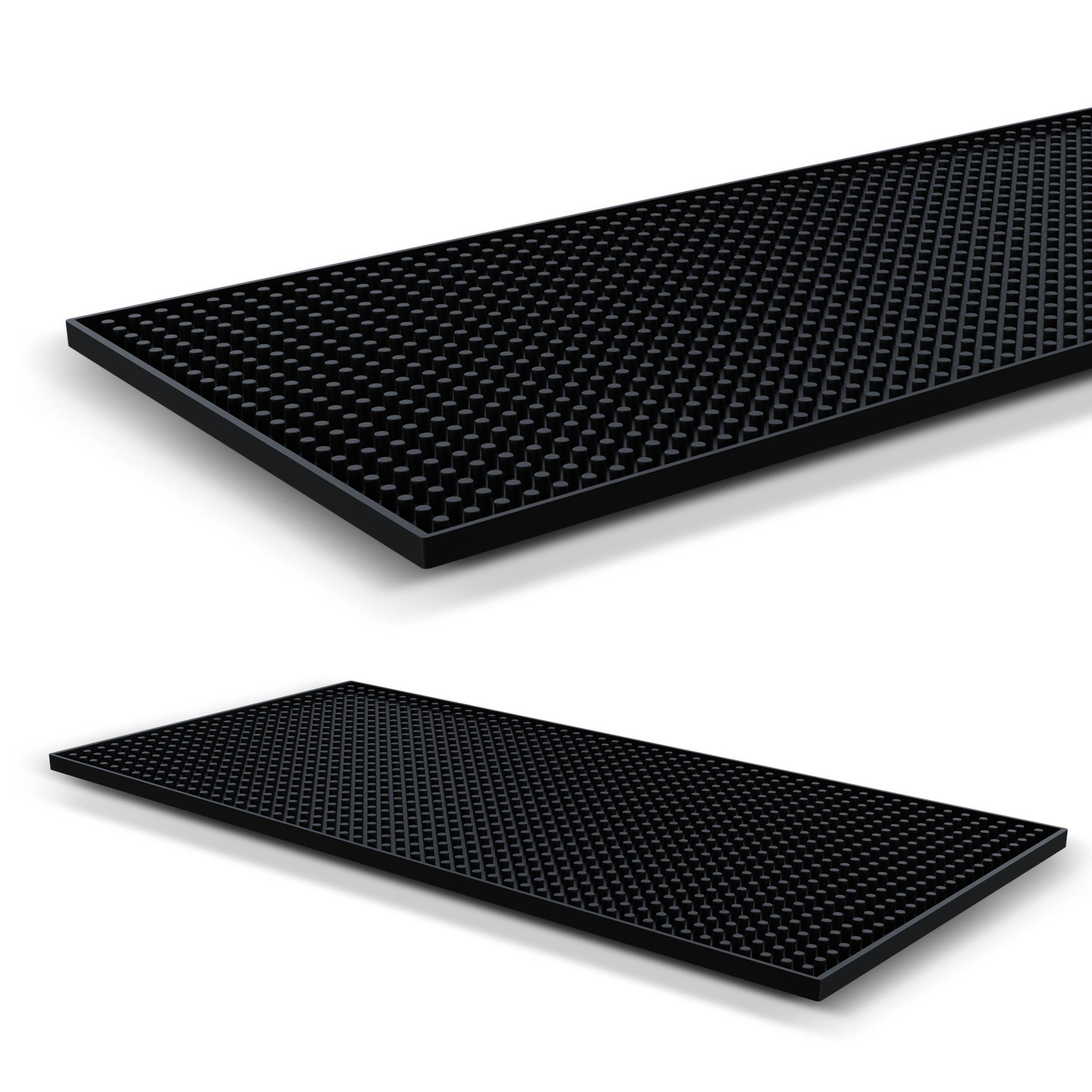 6” x 12” – 1 Piece Black Shaker Mat (SHAMAT) – Durable and Environmental Professional Bar Mat