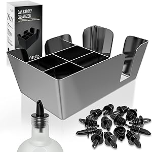 Featured image for “Esatto Bar Products Premium Rectangular Bar Caddy – Chrome”