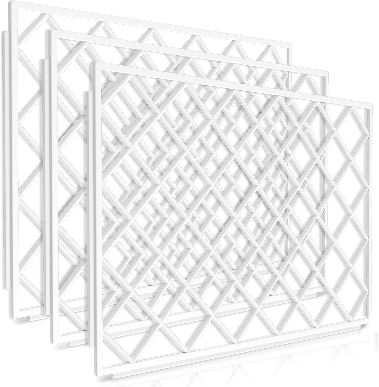 Esatto Bar Products 10 Pieces Interlocking Shelf Mats 8 x 12 Inches, Clear