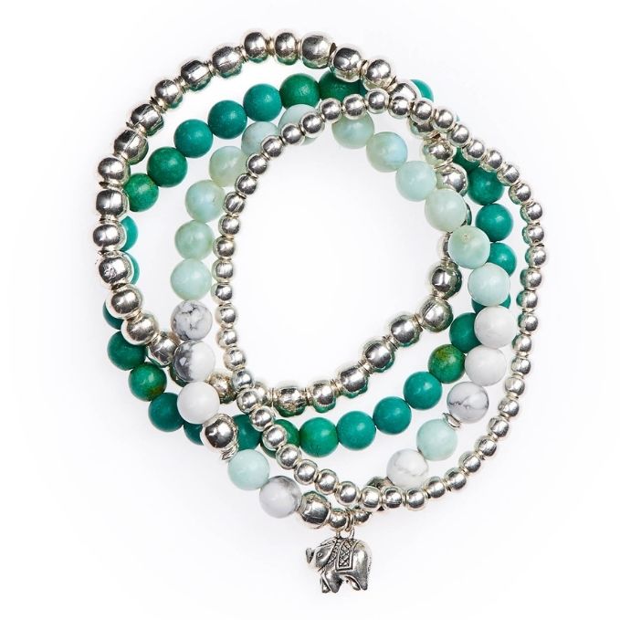 Featured image for “Charm Bracelets for Women – Amazonite Howlite Turquoise”