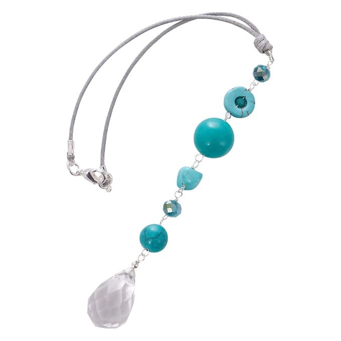 Featured image for “Crystal Car Hanging Ornament and Decoration – Turquoise Stones”