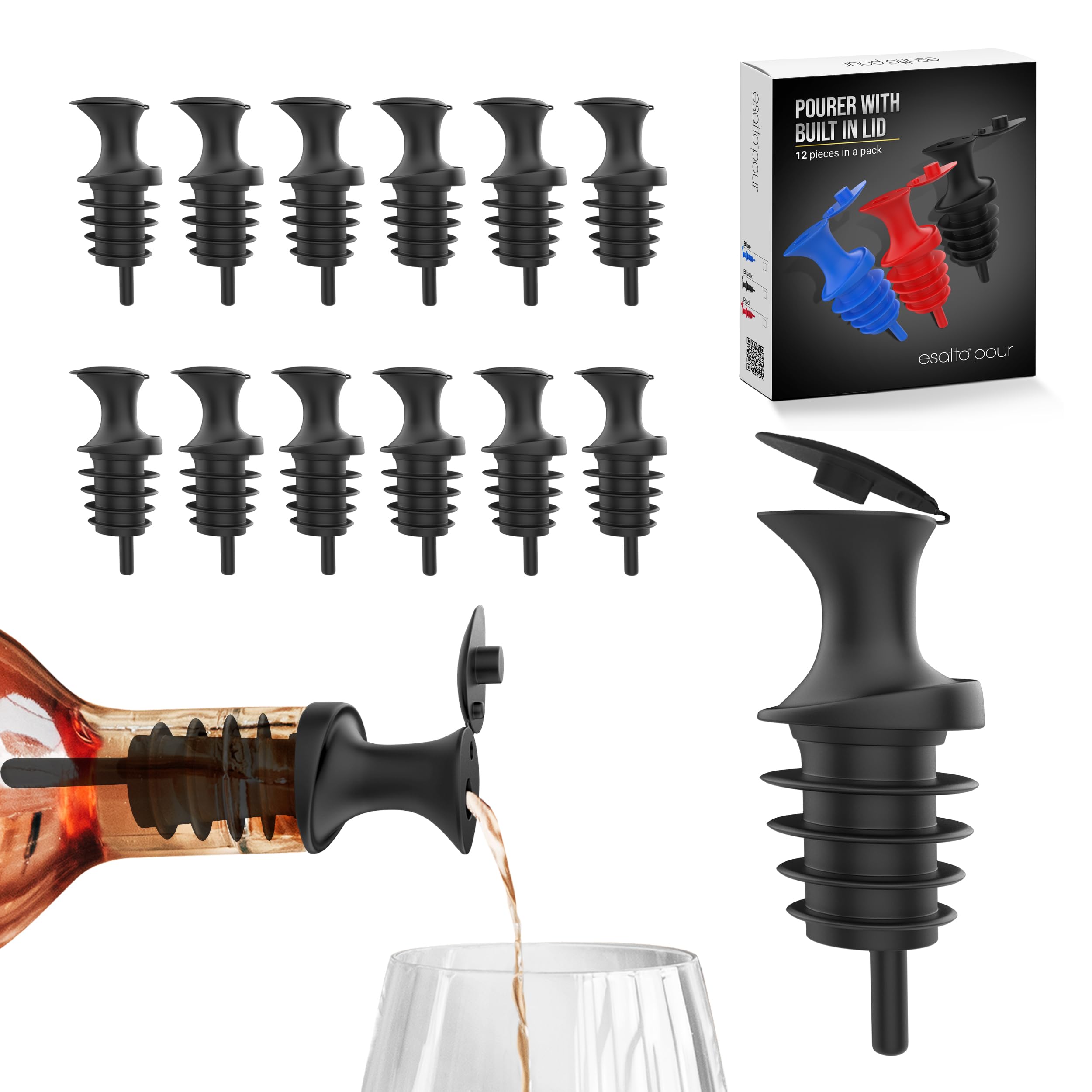 Featured image for “Plastic Pourer With Lid, Pack Of 12 Pieces”